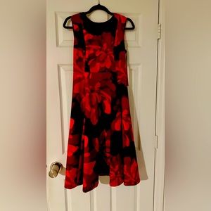 Calvin Klein brand new red and black dress size 4 with Tags